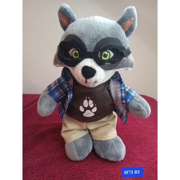 Build-A-Bear Oliver Raccoon Great Wolf Lodge 12" Inc  Plush Stuffed Animal - Picture 1 of 5
